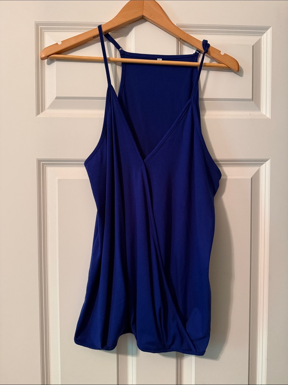 Women's Royal Blue V-Neck Cami Tank Top